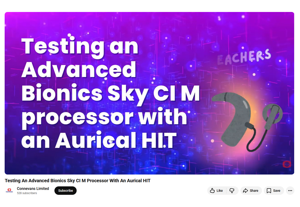 Testing An Advanced Bionics Sky CI M Processor With An Aurical HIT